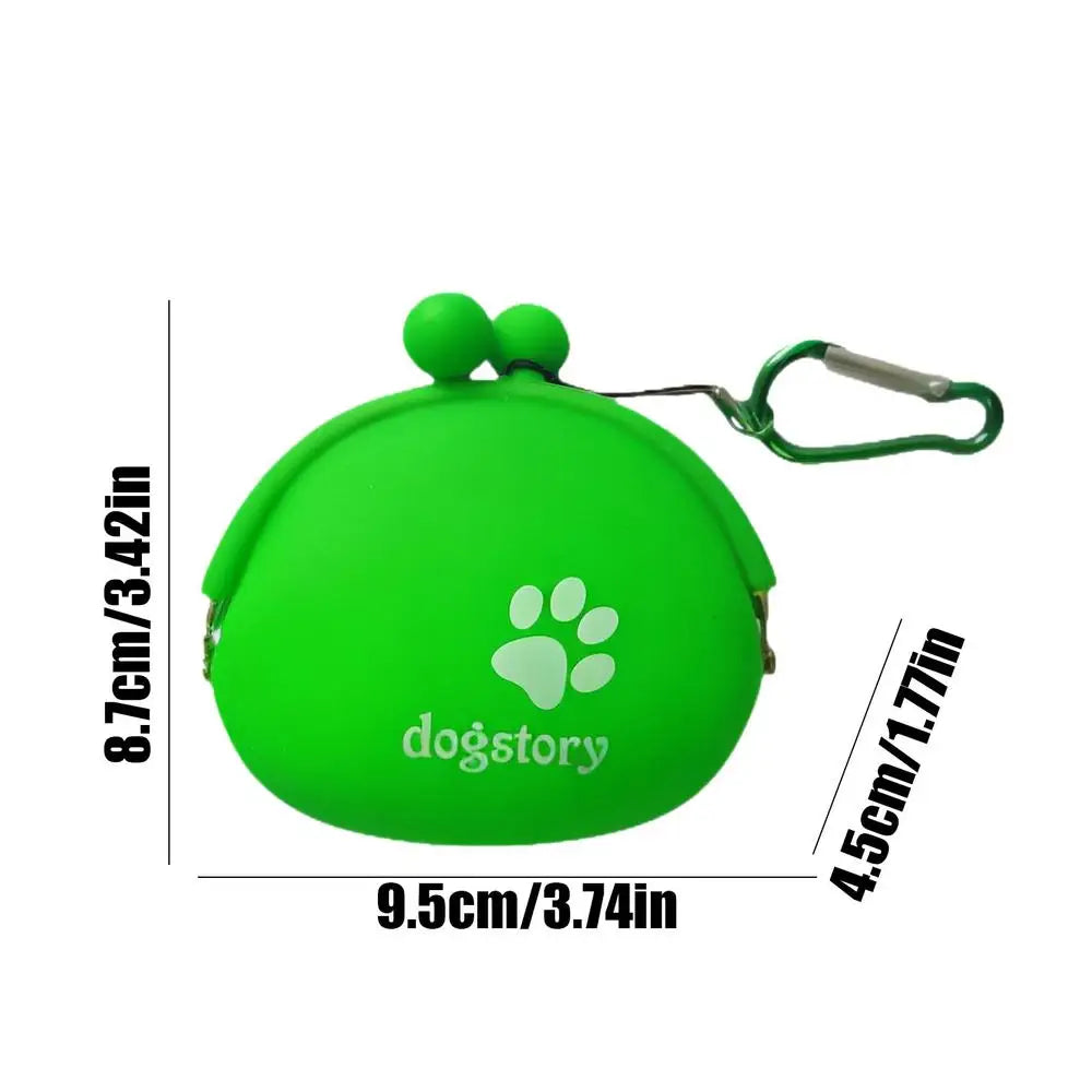 Silicone Dog Treat Bag Pet Portable Dog Training Waist Bag Outdoor Feeder Puppy Snack Pouch Food Reward Storage Bag Pet Supplies