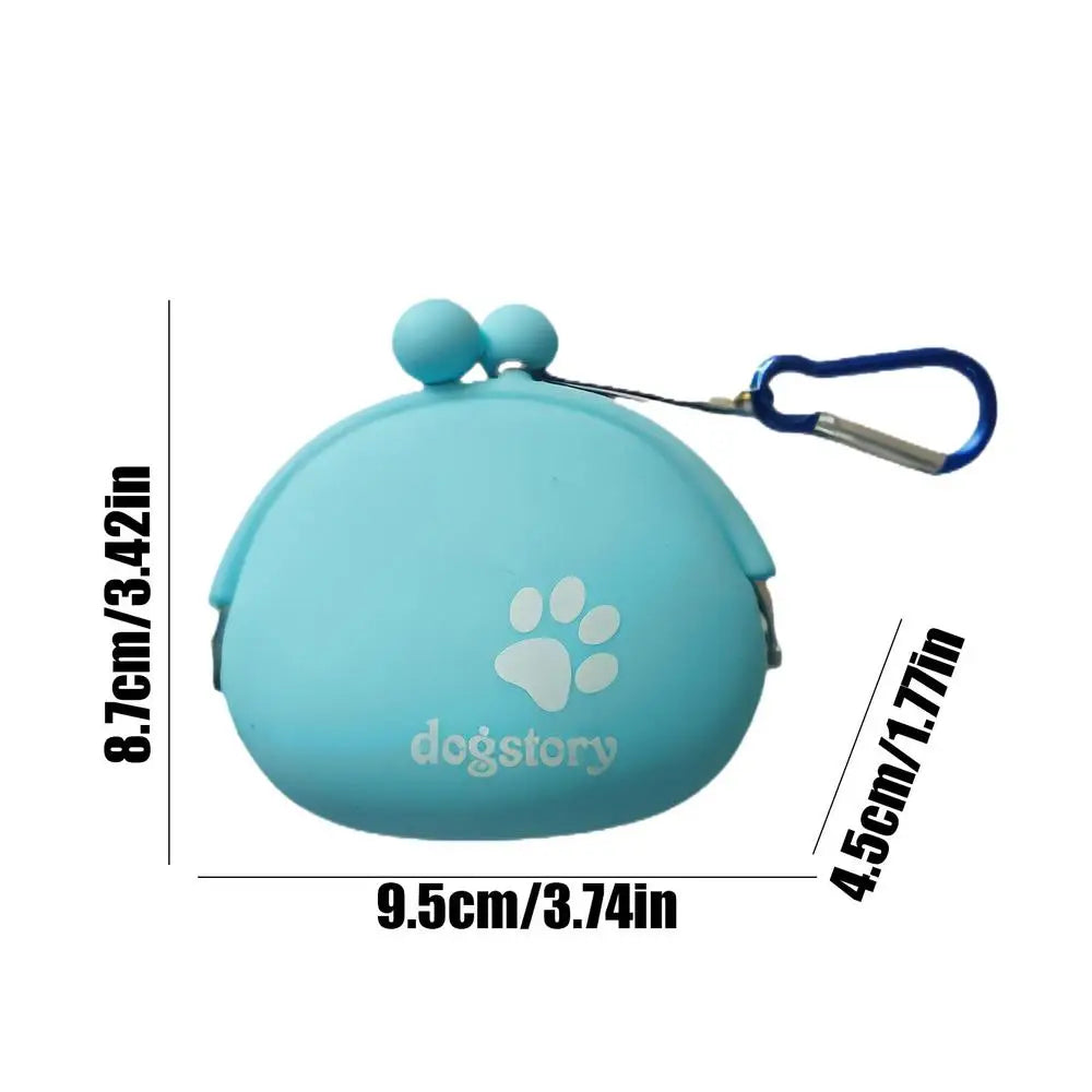 Silicone Dog Treat Bag Pet Portable Dog Training Waist Bag Outdoor Feeder Puppy Snack Pouch Food Reward Storage Bag Pet Supplies