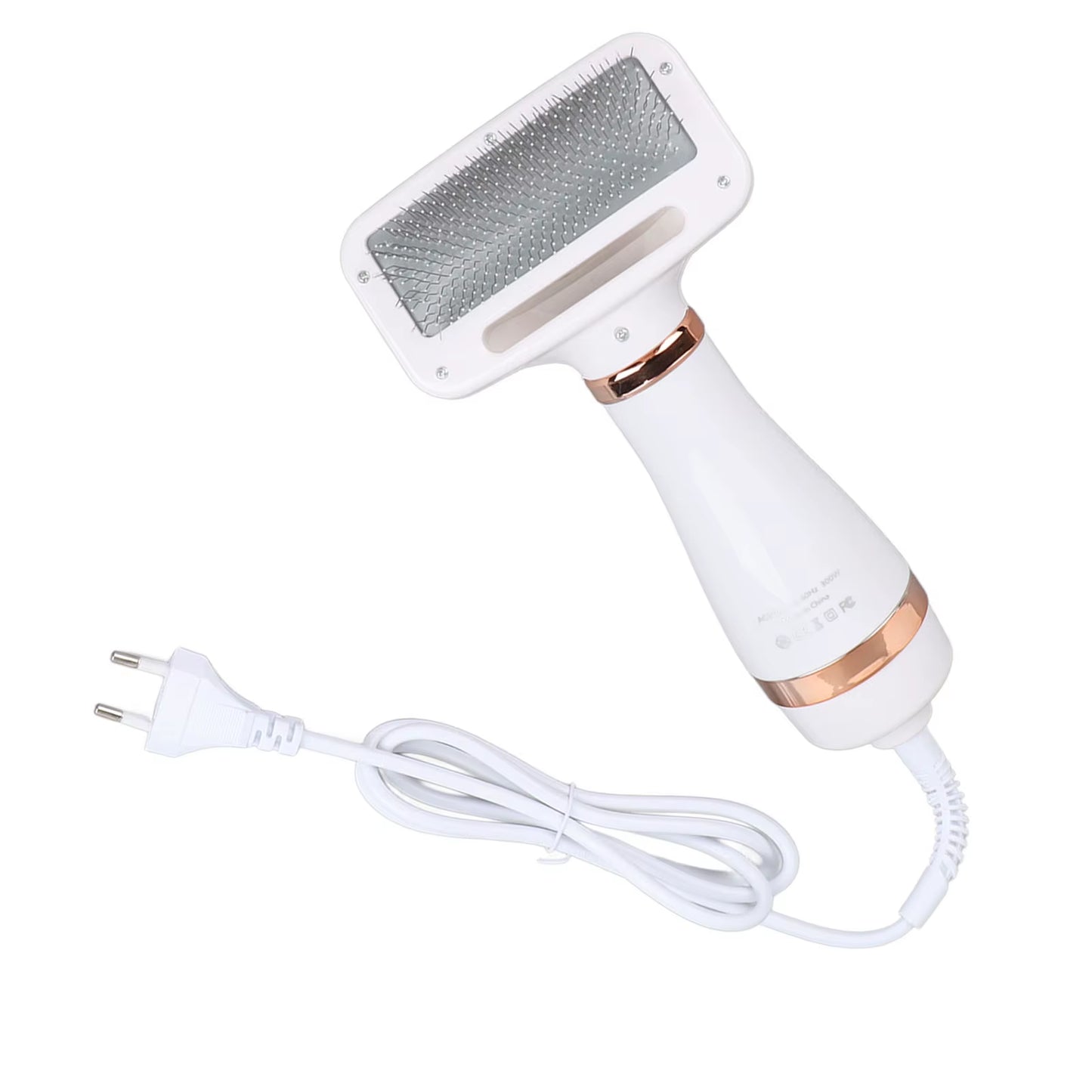EU Plug 220V Pet Grooming Dryer Portable Pet Grooming Dryer 2 in 1 Handheld Dog Slicker Brush and Dog Hair Dryer for Dogs Cats