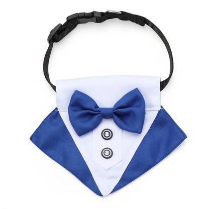 Pet Dog Cat Formal Necktie Tuxedo Bow Tie Black and Red Collar for Dog Cat Pet Accessories Suit for Small Medium Dogs and Cats