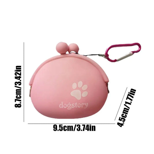 Silicone Dog Treat Bag Pet Portable Dog Training Waist Bag Outdoor Feeder Puppy Snack Pouch Food Reward Storage Bag Pet Supplies