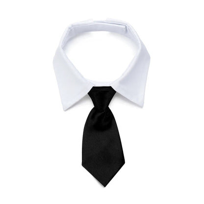 Pet Dog Cat Formal Necktie Tuxedo Bow Tie Black and Red Collar for Dog Cat Pet Accessories Suit for Small Medium Dogs and Cats